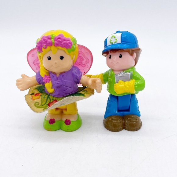 Fisher Price Little People Sarah Lynn Fairy Recycle Ryan Posable Figure Toy 3" - Picture 1 of 13